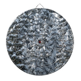 雪もみの木のテクスチャ ダーツボード