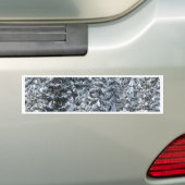 雪もみの木のテクスチャ バンパーステッカー (車上)