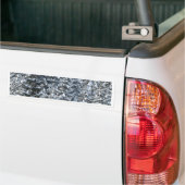 雪もみの木のテクスチャ バンパーステッカー (トラック上)