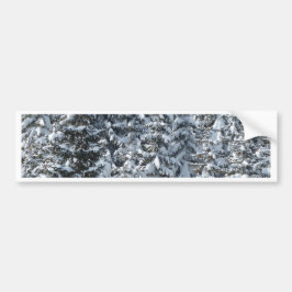 雪もみの木のテクスチャ バンパーステッカー