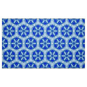 雪やめ片パターン – Cobalt Blue and White ファブリック (ファットクウォーター)