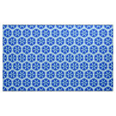 雪やめ片パターン – Cobalt Blue and White ファブリック (ヤード)