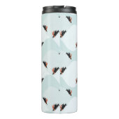 雪よくはしゃぐ模様のペンギン タンブラー (裏面)