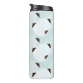 雪よくはしゃぐ模様のペンギン タンブラー (回転右)