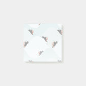 雪よくはしゃぐ模様のペンギン ポストイット (正面)