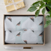 雪よくはしゃぐ模様のペンギン 薄葉紙 (ギフト)