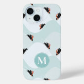 雪よくはしゃぐ模様のペンギン Case-Mate iPhoneケース (裏面)