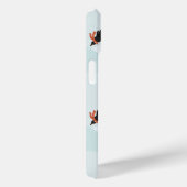 雪よくはしゃぐ模様のペンギン Case-Mate iPhoneケース (裏面 / 右)