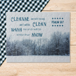 雪よりも白い、聖書の聖句 ジグソーパズル