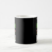 雪よ降れ今を楽しくクリスマス冬のユーモア コーヒーマグカップ (中央)