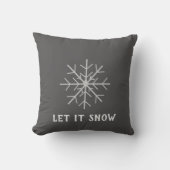 雪よ降れ、スノーフレーク クッション (正面)