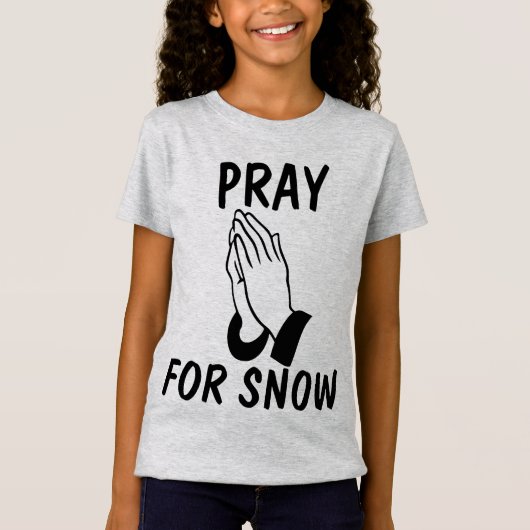 雪よ降れTシャツ Tシャツ (正面)