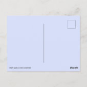 雪をかぶったオオカミのはがき ポストカード (裏面)