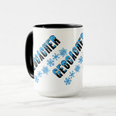 雪をかぶったジオカサー マグカップ (正面左)