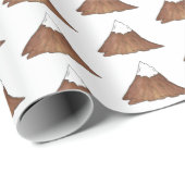 雪をかぶったピークマウンテンレンジ登山屋外 ラッピングペーパー (ロールコーナー)