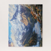 雪をかぶったマウンテンビュー ジグソーパズル (縦)