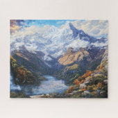 雪をかぶったマウンテンビュー ジグソーパズル (横)