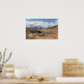 雪をかぶった山々 ポスター (キッチン)