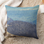 雪をかぶった山頂 クッション (ブランケット)