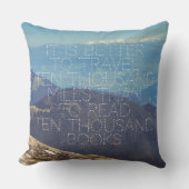 雪をかぶった山頂 クッション (正面)