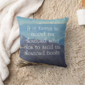 雪をかぶった山頂 クッション (ブランケット)