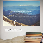 雪をかぶった山頂 ポスター