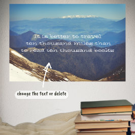 雪をかぶった山頂 ポスター