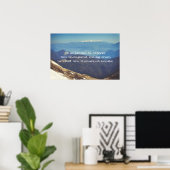 雪をかぶった山頂 ポスター (ホームオフィス)