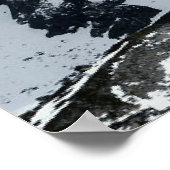 雪をかぶった山鳥が投稿 ポスター (角)