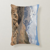 雪をかぶった山 アクセントクッション (正面(垂直))