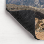 雪をかぶった山 マウスパッド (コーナー)