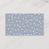 雪をかぶった常緑おむつラッフルベビーシャワー エンクロージャーカード (裏面)