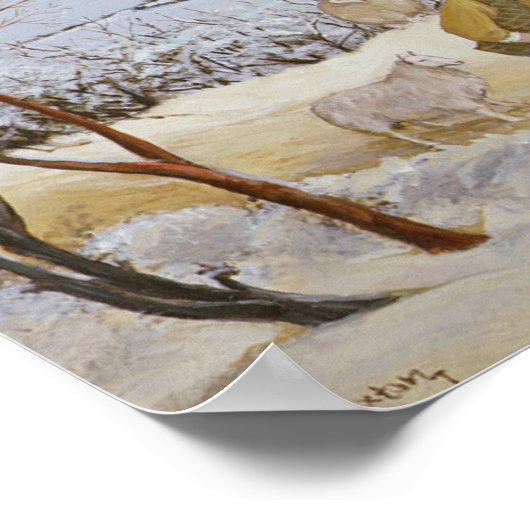 雪をクリアする ポスター (角)