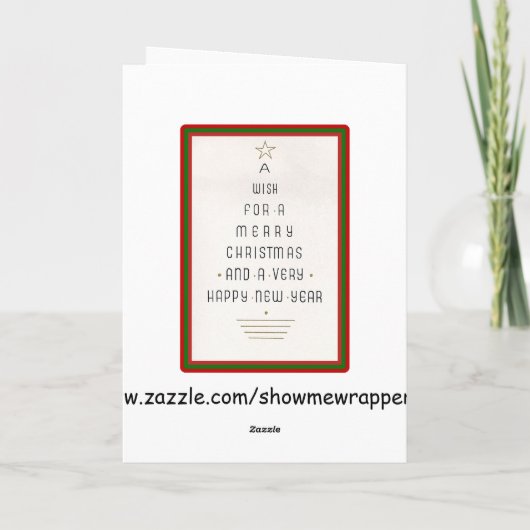 雪をシャベルで掘っているヴィンテージサンタ シーズンカード (裏面)