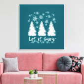 雪を伸ばしたキャンバス印刷 キャンバスプリント (インサイチュ (リビング))