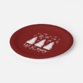 雪を伸ばしたキャンバス印刷 ペーパープレート (アングル)