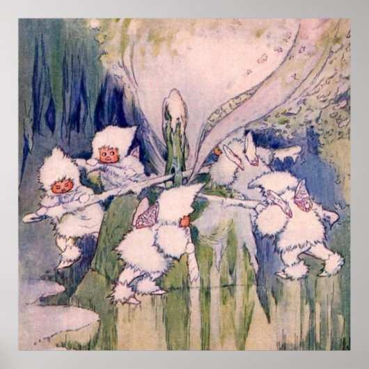 雪を作る雪の妖精たち ポスター (正面)