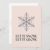 雪を入れる – クリスマスカード (正面/裏面)