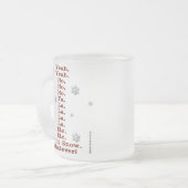 雪を入れる – 前後のショッピング – 曇り フロストグラスマグカップ (正面左)