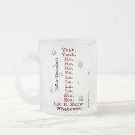 雪を入れる – 前後のショッピング – 曇り フロストグラスマグカップ