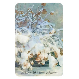 雪を入れる – 雪あじさいの木 マグネット