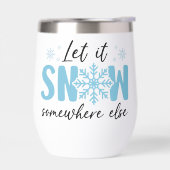 雪を別の場所に降らせる – 冬おもしろいのデザイン (左面)