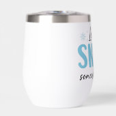 雪を別の場所に降らせる – 冬おもしろいのデザイン (正面)