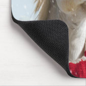 . .雪を引く馬 マウスパッド (コーナー)