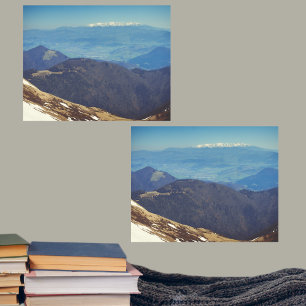 雪を征服する – 山のキャップ