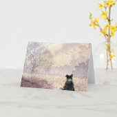 雪を待つ カード (黄色い花)