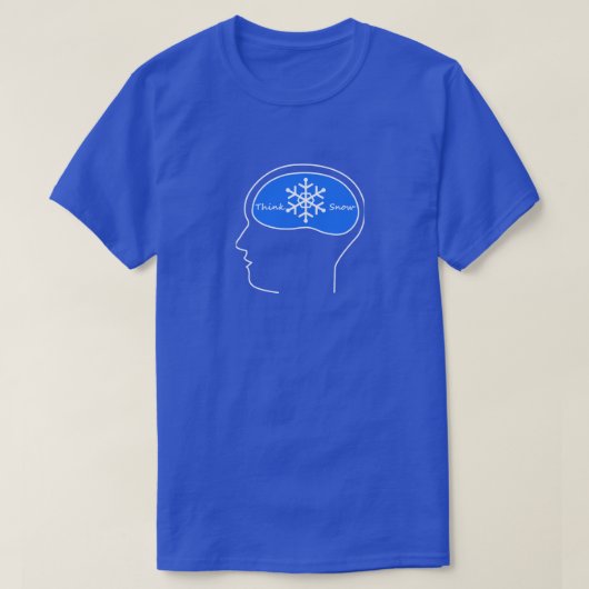 雪を想え!スキーTシャツ Tシャツ (デザイン正面)