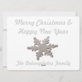 雪を振る雪だるま シーズンカード (裏面)