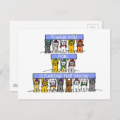 雪を晴らしてくれてありがとう ポストカード (正面/裏面)