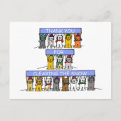 雪を晴らしてくれてありがとう ポストカード (正面)